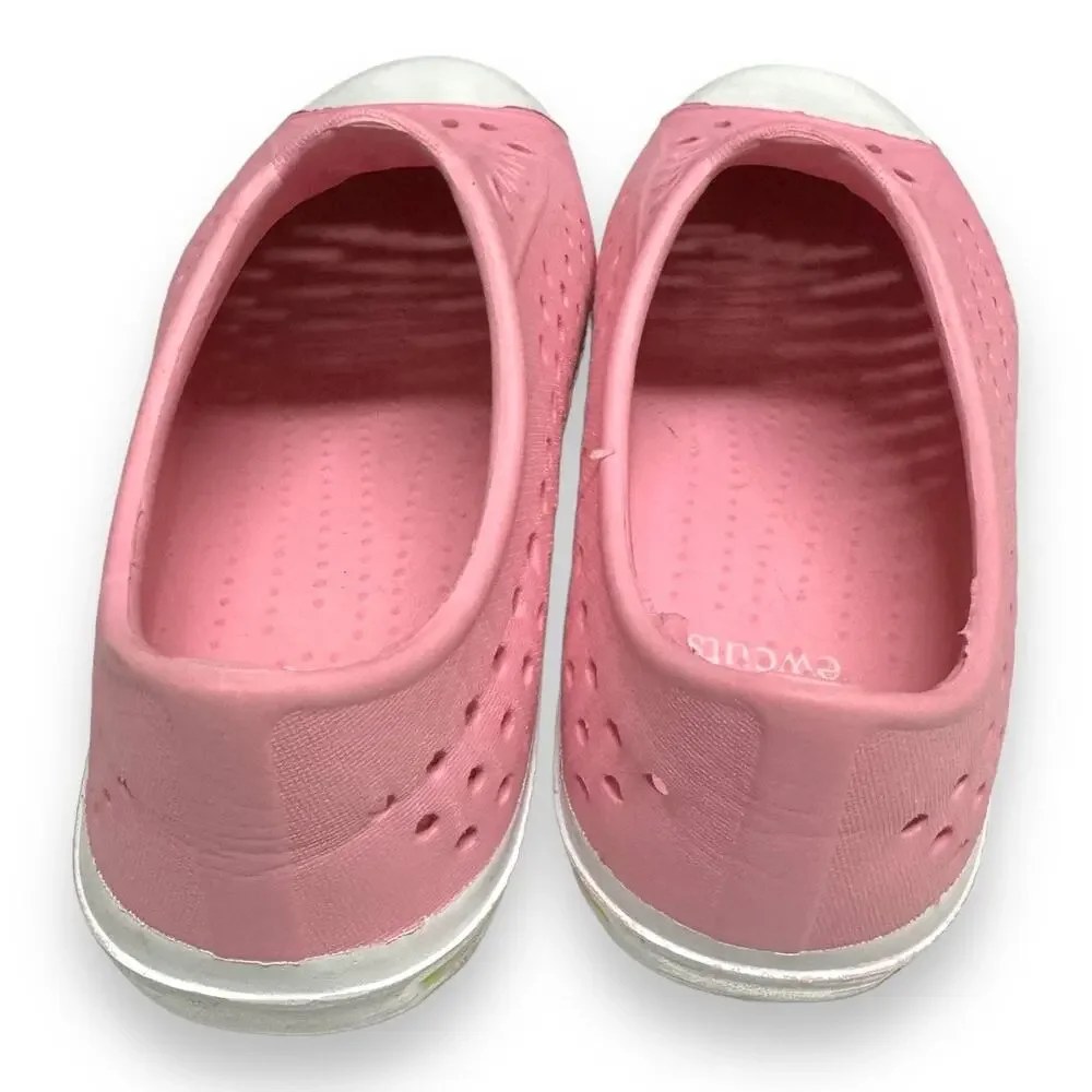 5/$65 ‎ Crewcuts Girls Shoes Sz 10 Pink Closed Toe Water Shoes White Washable